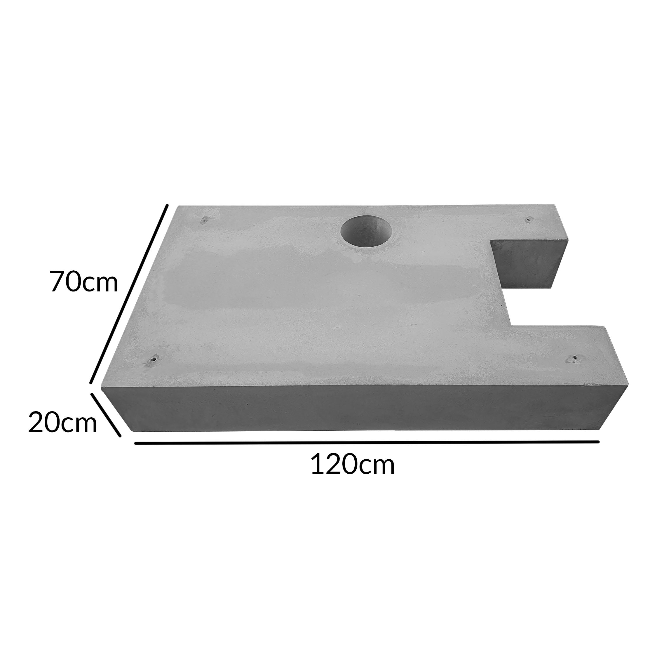 Fundament für Wärmepumpe